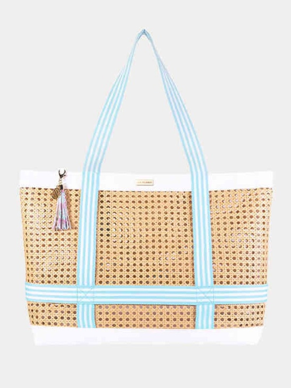 NWT Lilly Pulitzer Beach Hat Tote Bag in Beachside Haven print